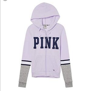 💜VS PINK Perfect Full zip Hoodie